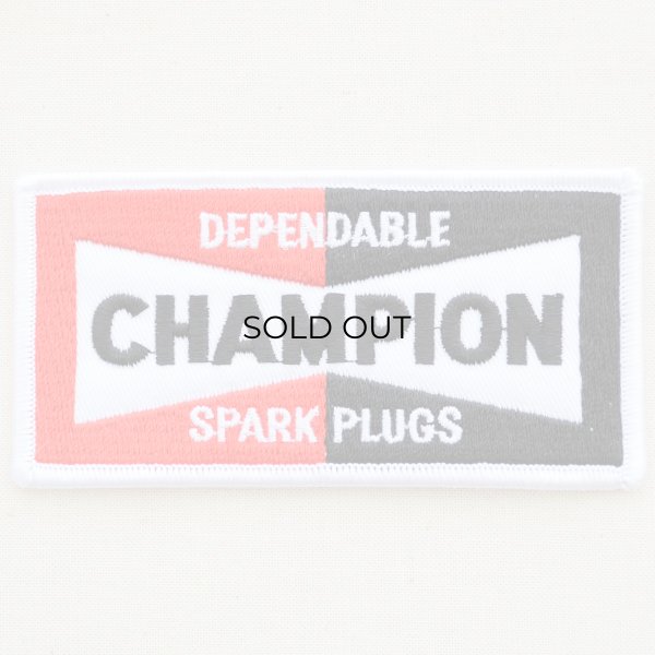 ロゴワッペン チャンピオン スパークプラグス Champion Spark Plugs