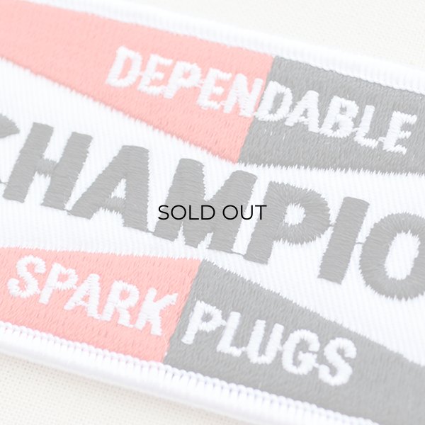 ロゴワッペン チャンピオン スパークプラグス Champion Spark Plugs