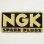 ロゴワッペン NGK Spark Plugs スパークプラグス(ゴールド/レクタングル)