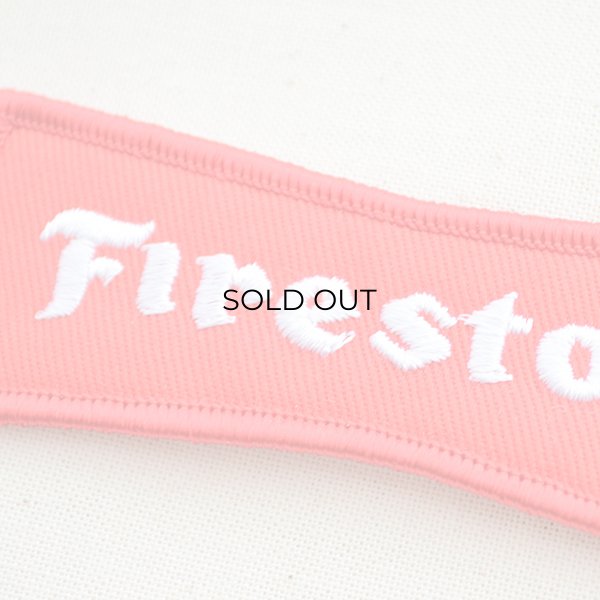 画像2: ロゴワッペン ファイアストン Firestone(レッド) (2)