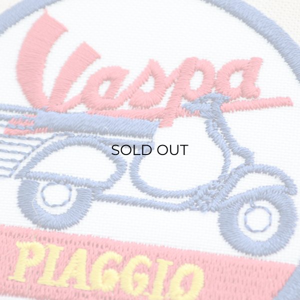 画像2: ロゴワッペン ベスパ Vespa(ラウンド) (2)