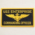 ミリタリーワッペン USS Enterprise エンタープライズ コマンディングオフィサー アメリカ海軍