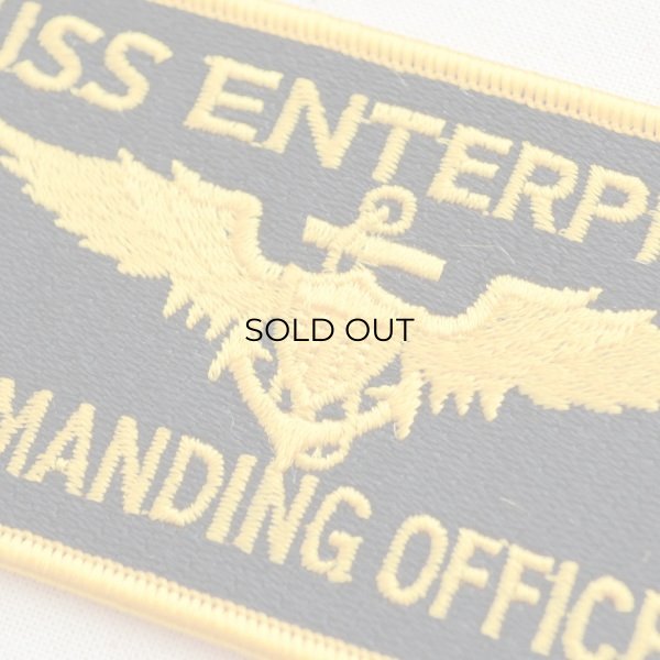 ミリタリーワッペン USS Enterprise エンタープライズ コマンディングオフィサー アメリカ海軍