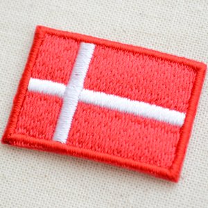 ミニワッペン デンマーク国旗 ダンネブロ(SSサイズ) Denmark Flag WN0007DK-SS