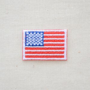 ミニワッペン アメリカ国旗 星条旗(SSサイズ) アメリカンフラッグ USA Flag WN0007US-SS