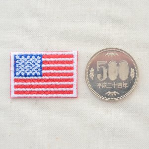ミニワッペン アメリカ国旗 星条旗(SSサイズ) アメリカンフラッグ USA Flag WN0007US-SS