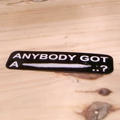 画像1: ステッカー　   ANY BODY GOT A?