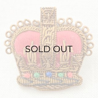 プレミアムエンブレムブローチ クラウン(王冠/ブロンズ) | ワッペン