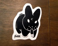 画像1: ステッカー/シール ブラックバニー Black Bunny