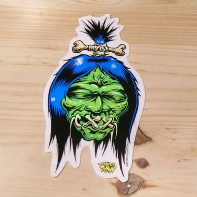画像1: ステッカー  Shrunken Head