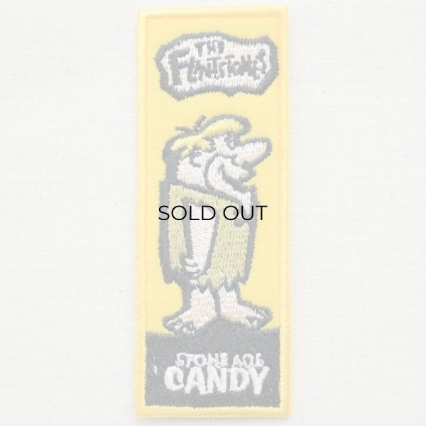 画像1: ワッペン 原始家族フリントストーン バーニー(イエロー) (1)