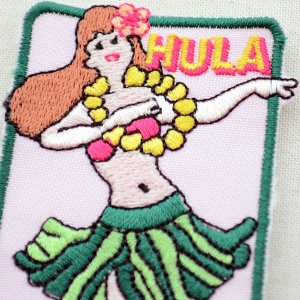 画像2: ワッペン フラ ハイガール Hula Hi Girl