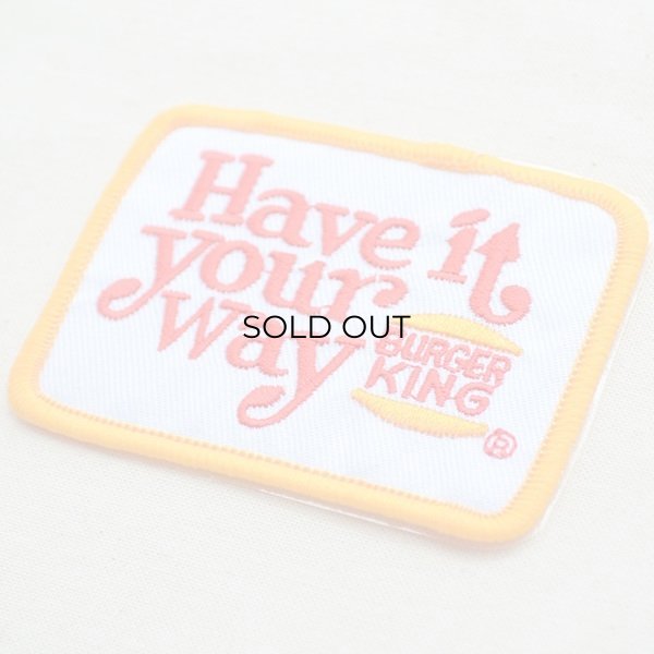 画像2: ロゴワッペン Burger King バーガーキング(レクタングル) (2)