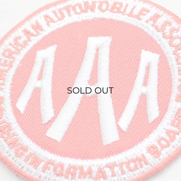 画像2: ロゴワッペン AAA アメリカ自動車協会 トリプルエー (2)