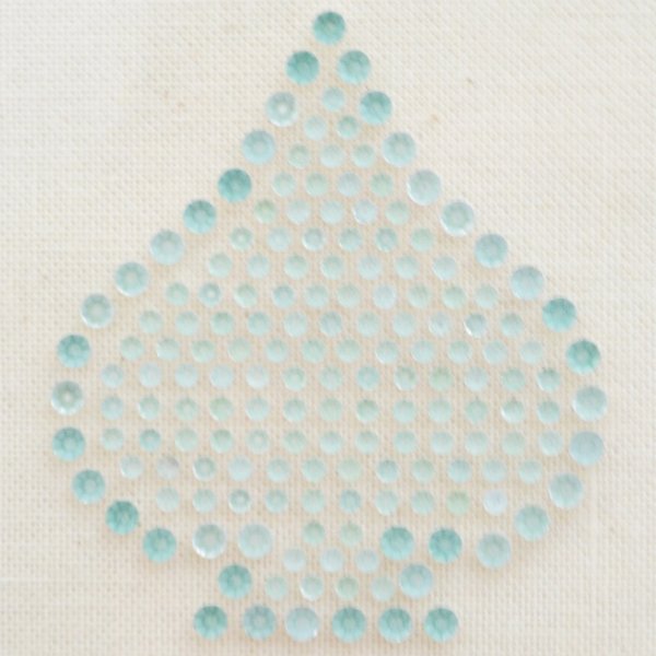 画像3: クリスタルワッペン/ラインストーン スペード(シルバー) (3)