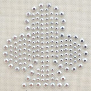 stone ワッペン　シースルー　メッシュ素材 クリスタルワッペン(ラインストーン) | ワッペン・アップリケ