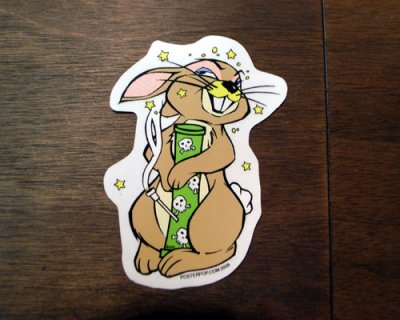 画像1: ステッカー/シール ボンバニー Bong Bunny