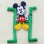 画像1: ワッペン ディズニー ミッキーマウス アルファベット(H/グリーン) (1)