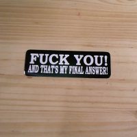 画像1: ステッカー　FUCK YOU
