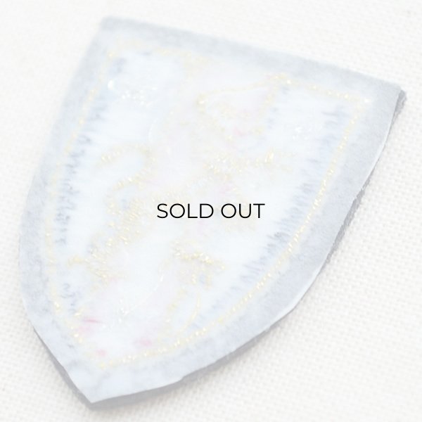 画像3: ミニエンブレムワッペン ライオン(ネイビー) (3)