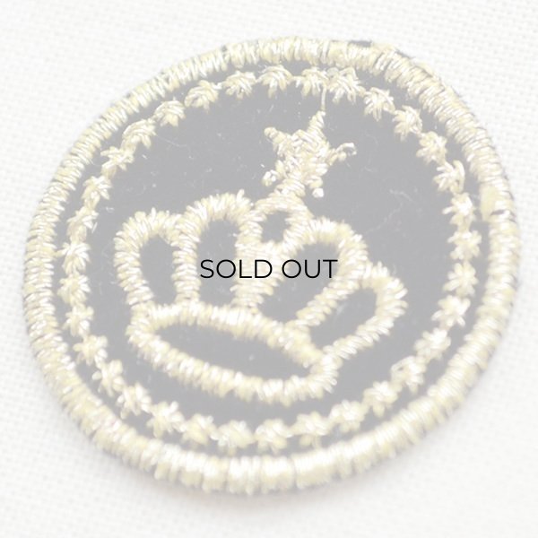 画像2: ミニエンブレムワッペン クラウン(ラウンド) (2)