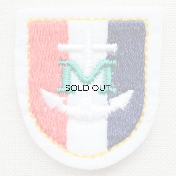 画像1: ミニエンブレムワッペン Mアンカー(トリコロール) (1)