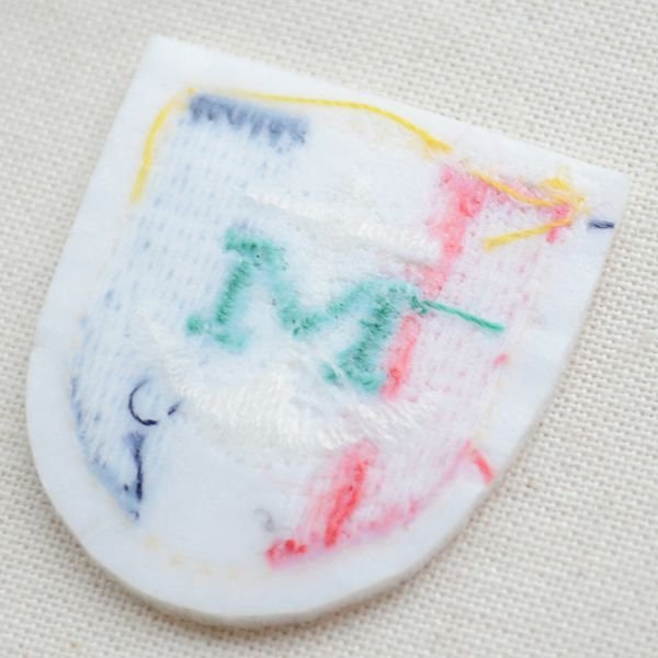 画像3: ミニエンブレムワッペン Mアンカー(トリコロール) (3)