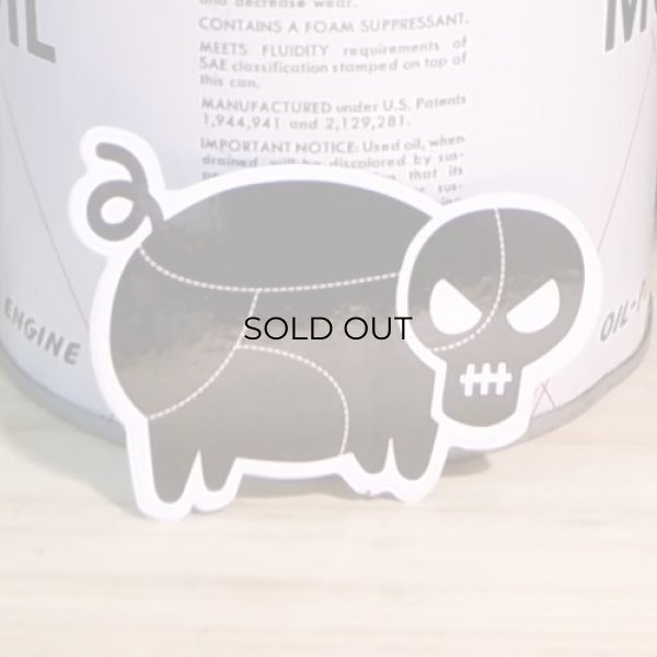 画像1: ステッカー　  PIG SKULL (1)