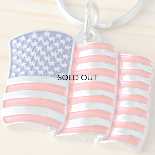 画像2: USAキーリング アメリカ国旗(星条旗/アメリカ製) (2)