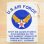 画像1: アメリカンロゴ巾着袋(L) USエアフォース(アメリカ空軍) U.S.Air Force (1)