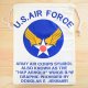 アメリカンロゴ巾着袋(L) USエアフォース(アメリカ空軍) U.S.Air Force