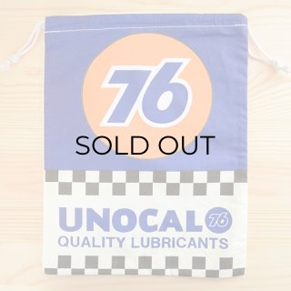 アメリカンロゴ巾着袋(L) 76ルブリカンツ(ナナロクオイル) | ワッペン