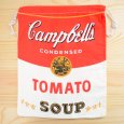 画像1: アメリカンロゴ巾着袋(L) キャンベルトマトスープ Campbell's (1)