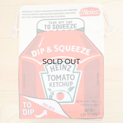 アメリカンロゴ巾着袋(L) ハインツケチャップ Heinz | ワッペン