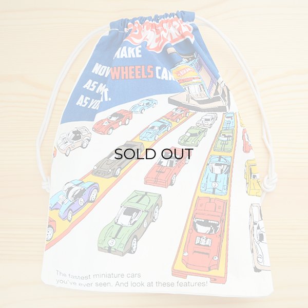 画像3: アメリカンロゴ巾着袋(L) ホットウィール Hot Wheels (3)
