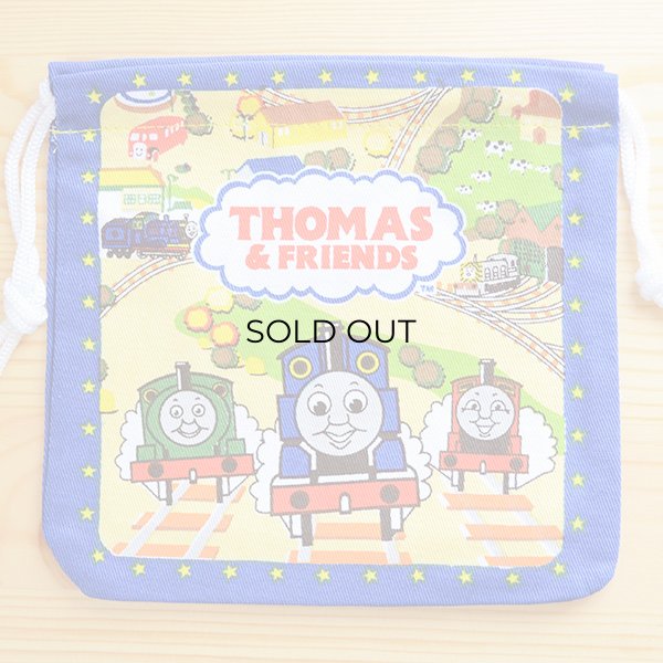 画像1: アメリカンキャラ巾着袋(S) きかんしゃトーマス Thomas&Friends (1)