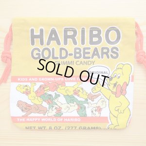 画像1: アメリカンキャラ巾着袋(S) ハリボーグミ Haribo