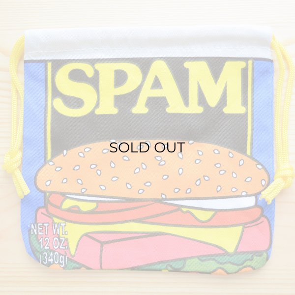 画像1: アメリカンロゴ巾着袋(S) スパム Spam (1)