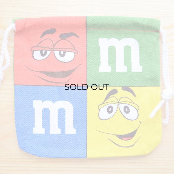 画像1: アメリカンキャラ巾着袋(S) M&M's エムアンドエムズ チョコレート (1)