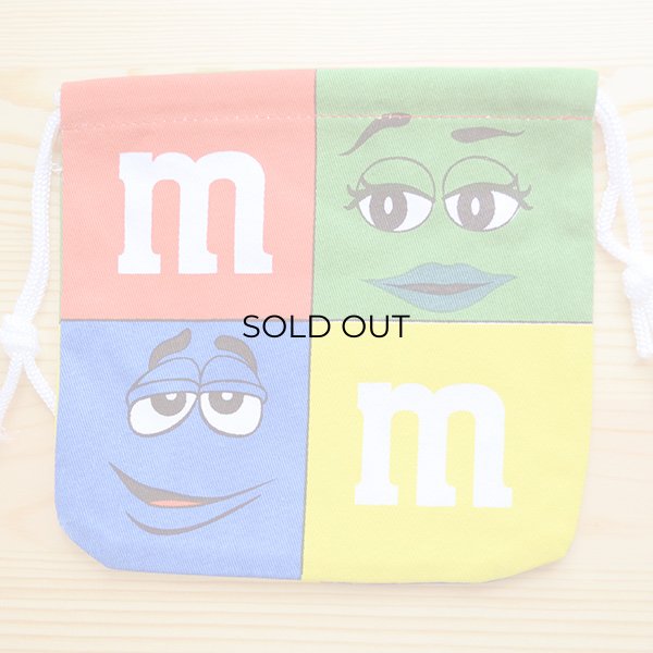画像2: アメリカンキャラ巾着袋(S) M&M's エムアンドエムズ チョコレート (2)