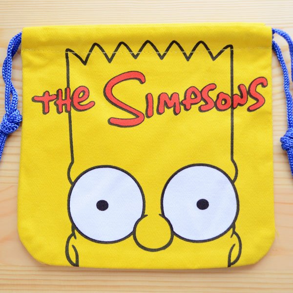 画像1: アメリカンキャラ巾着袋(S) シンプソンズ Simpsons (1)