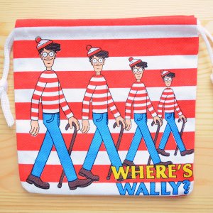画像1: アメリカンキャラ巾着袋(S) ウォーリーをさがせ Wally