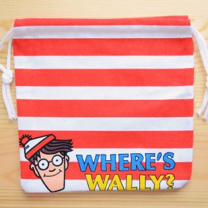 画像2: アメリカンキャラ巾着袋(S) ウォーリーをさがせ Wally