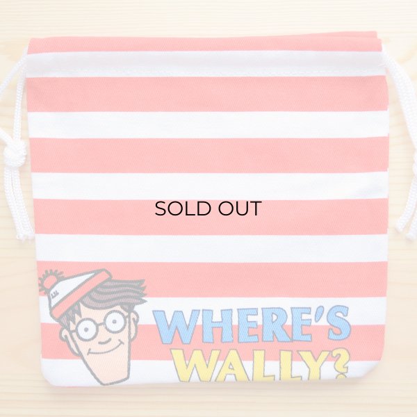 画像2: アメリカンキャラ巾着袋(S) ウォーリーをさがせ Wally (2)