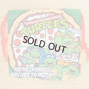 画像1: アメリカンキャラ巾着袋(S) ミュータント忍者タートルズ(TMNT)