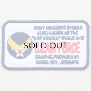 ミリタリーワッペン U.S.Air Force エアフォース (イエロー/ブラック