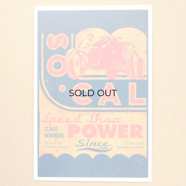 画像1: ガレージステッカー/シール So-Cal スピードショップ(レクタングル) (1)