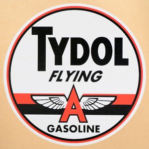 画像1: ガレージステッカー/シール タイドル Tydol フライングAガソリン