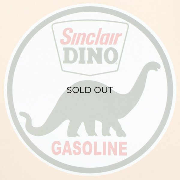 画像1: ガレージステッカー/シール シンクラーディーノガソリン(ラウンド) (1)