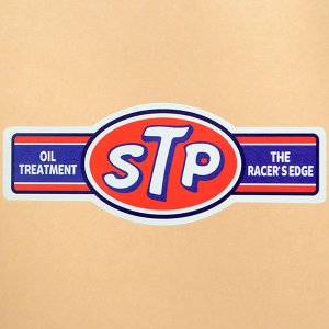 画像1: ガレージステッカー/シール STP オイルトリートメント